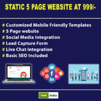 Static Website At Rs. 999 Only