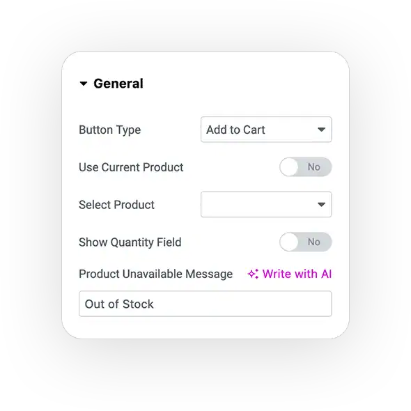 woo cta widget general settings